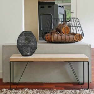 Industriële Bijzettafel vierpoot Mat Blank