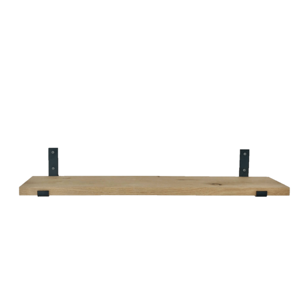 De Industriële Plankdragers L-vorm UP met eiken plank - 15 cm