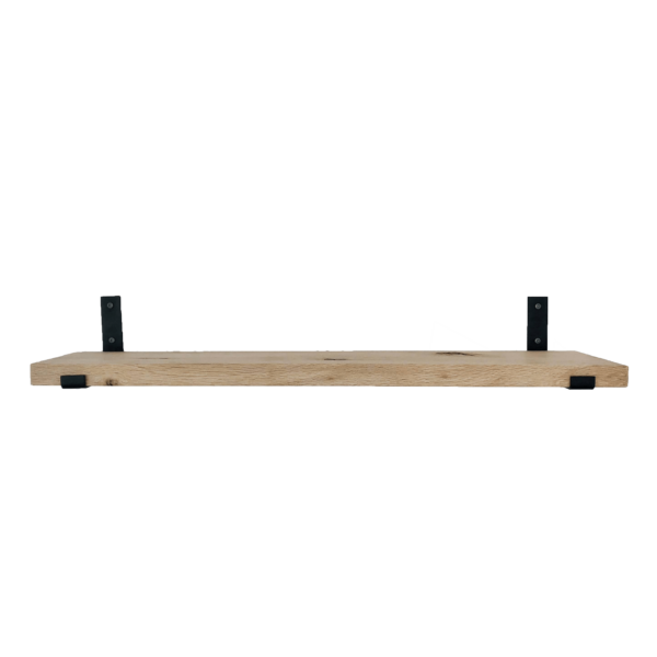 De Industriële Plankdragers L-vorm UP met eiken plank - 25 cm