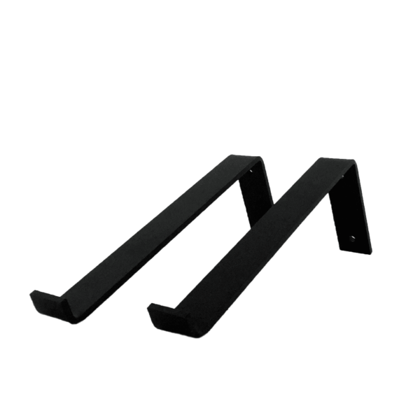 De Industriële Plankdragers L-vorm Mat Zwart – 30 cm