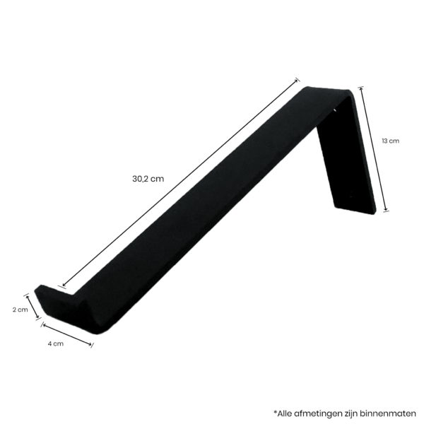 De Industriële Plankdragers L-vorm met eiken plank - 30 cm - Afbeelding 6