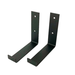 De Industriële Plankdragers L-vorm UP Mat Zwart – 15 cm