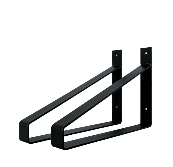 De Industriële Plankdragers XL Mat Zwart - 35 cm