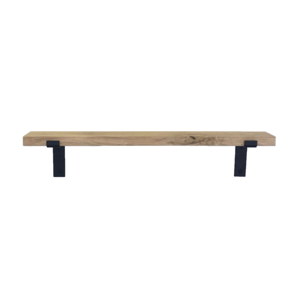 De Industriële Plankdragers L-vorm met eiken plank – 10 cm