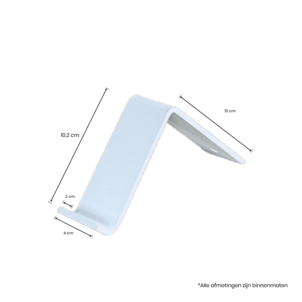 De Industriële Plankdragers L-vorm Mat Wit – 10 cm - Afbeelding 3