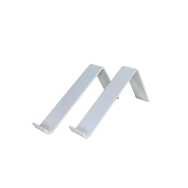 De Industriële Plankdragers L-vorm Mat Wit – 20 cm