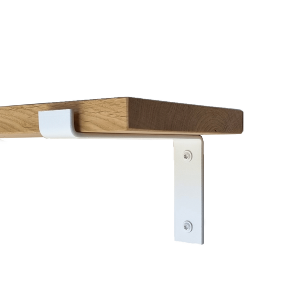 De Industriële Plankdragers L-vorm Mat Wit – 20 cm - Afbeelding 2