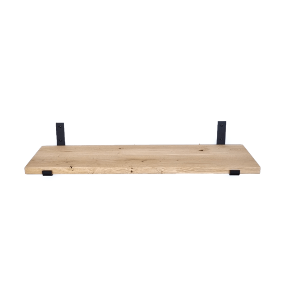 De Industriële Plankdragers L-vorm UP met eiken plank - 30 cm