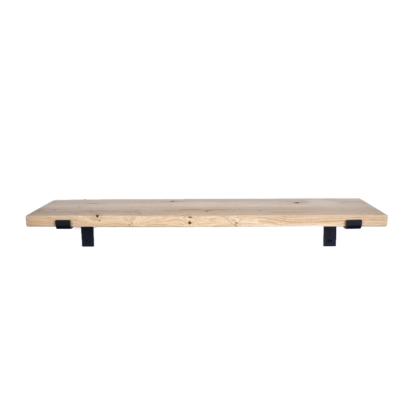 De Industriële Plankdragers L-vorm met eiken plank - 30 cm