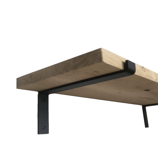 De Industriële Plankdragers L-vorm met eiken plank - 30 cm - Afbeelding 4
