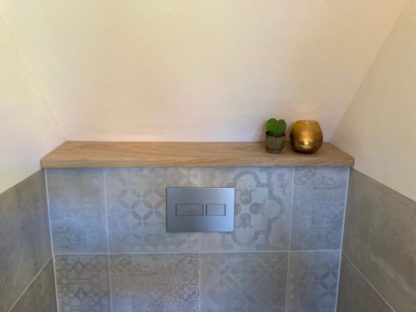 Houten toilet plank - eiken - op maat