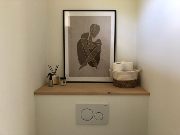 Houten toilet plank - eiken - op maat - Afbeelding 2