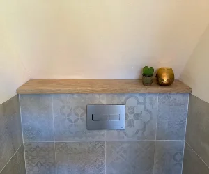 Toiletplanken van eiken hout