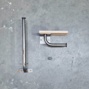 De Slimme Toilethouder Mat Blank - Licht Eiken (set)