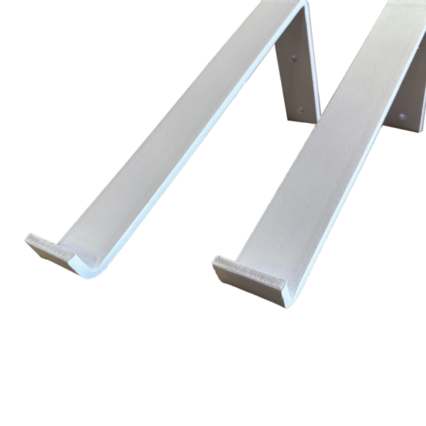 De Industriële Plankdragers L-vorm Mat Wit – 30 cm - Afbeelding 2