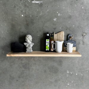 Zwevende eiken wandplank