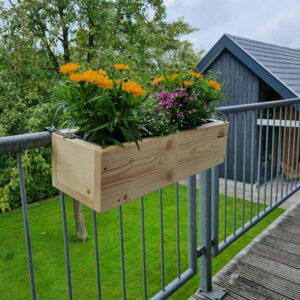 Plantenbak voor balkonreling - Transparant