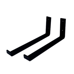 De Industriële Plankdragers L-vorm UP Mat Zwart – 35 cm