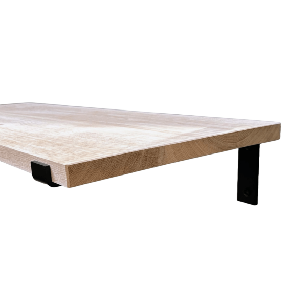 De Industriële Plankdragers L-vorm met eiken plank - 40 cm - Afbeelding 3