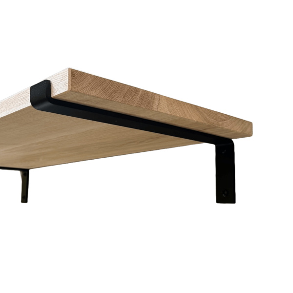 De Industriële Plankdragers L-vorm met eiken plank - 40 cm - Afbeelding 2