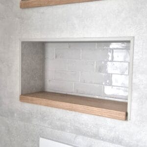 Houten toilet plank met rand 3 cm - eiken - op maat