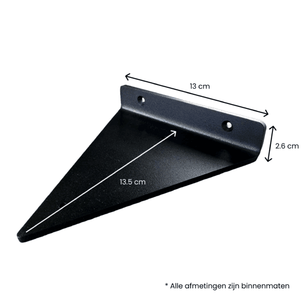 De Industriële Plankdragers Driehoekvorm met eiken plank - 15 cm - Afbeelding 7