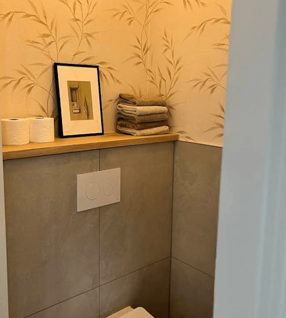 eikenhouten toiletplank